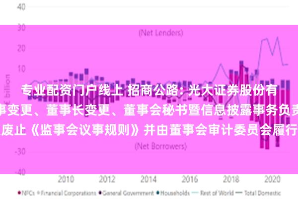 专业配资门户线上 招商公路: 光大证券股份有限公司关于招商公路董事变更、董事长变更、董事会秘书暨信息披露事务负责人变更及废止《监事会议事规则》并由董事会审计委员会履行监事会职责的受托管理事务临时报告