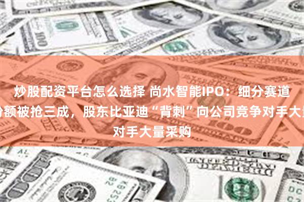 炒股配资平台怎么选择 尚水智能IPO:细分赛道市场份额被抢三成,股东比亚迪“背刺”向公司竞争对手大量采购